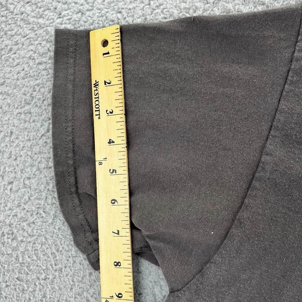 VTG Y2k Delta Magnum Weight Trucker Shirt Men XL Black What Happens On The Road